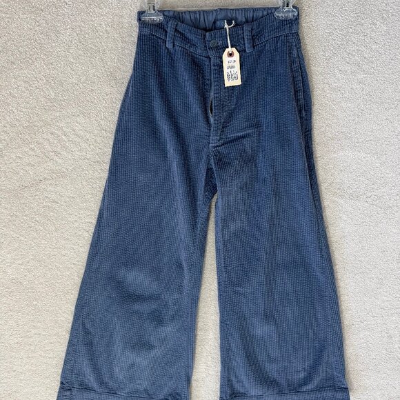 CP Shade Polly Wide-leg Wide-wale Corduroy Pants, Size XS, Color Chambrey Blue - Picture 2 of 7